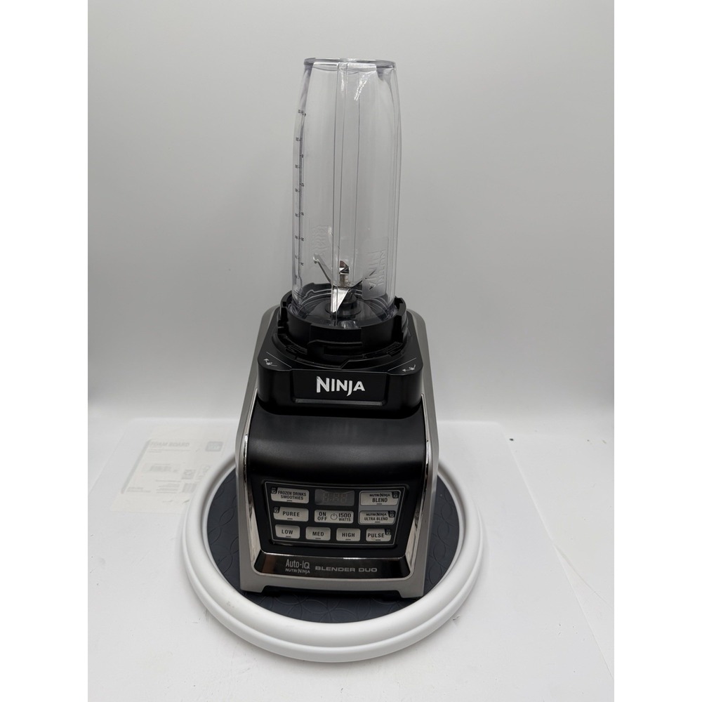 Ninja BL642 30 Auto-iQ Blender Duo 1500W Base 32oz Cup Blade Tested